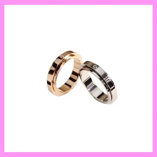 【1-01.27#】Band Ring  for unisex fashion daily engagement wedding anniversary birthday present