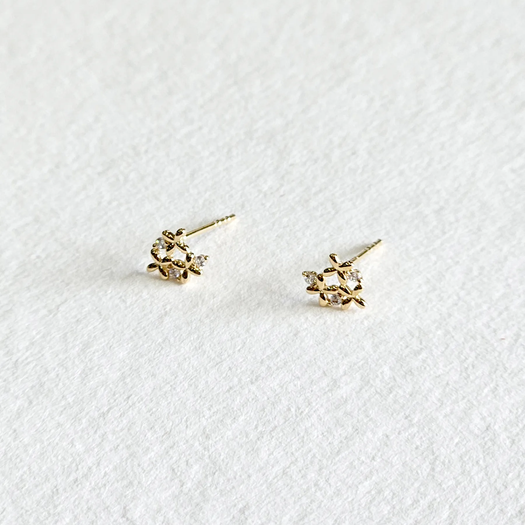 14K Flower Field Earrings