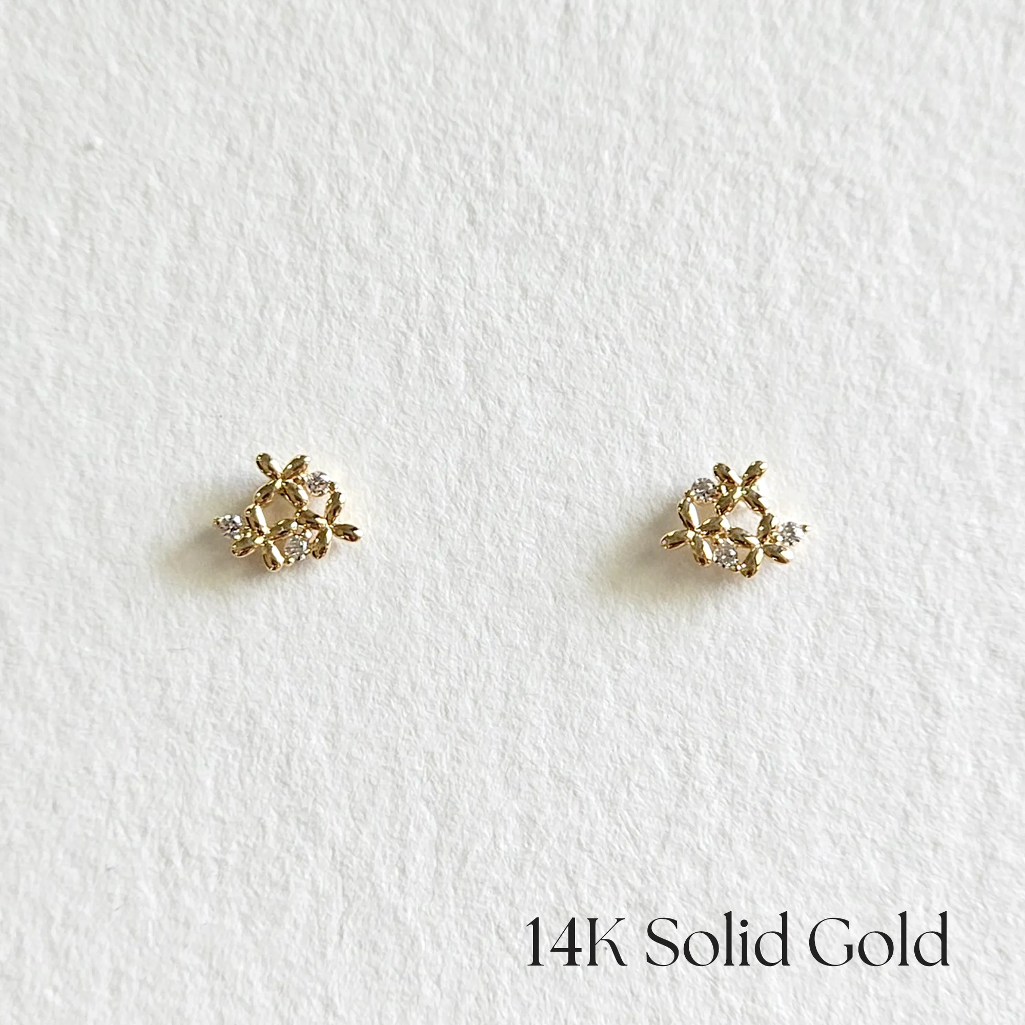 14K Flower Field Earrings