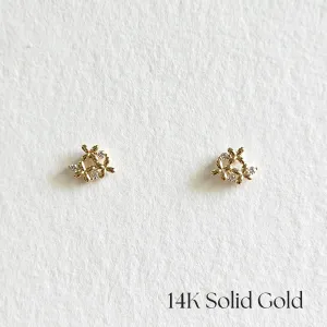 14K Flower Field Earrings