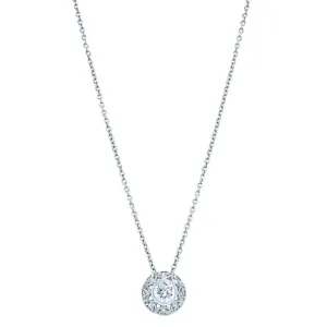 18ct White Gold .33ct Diamond Pendant
