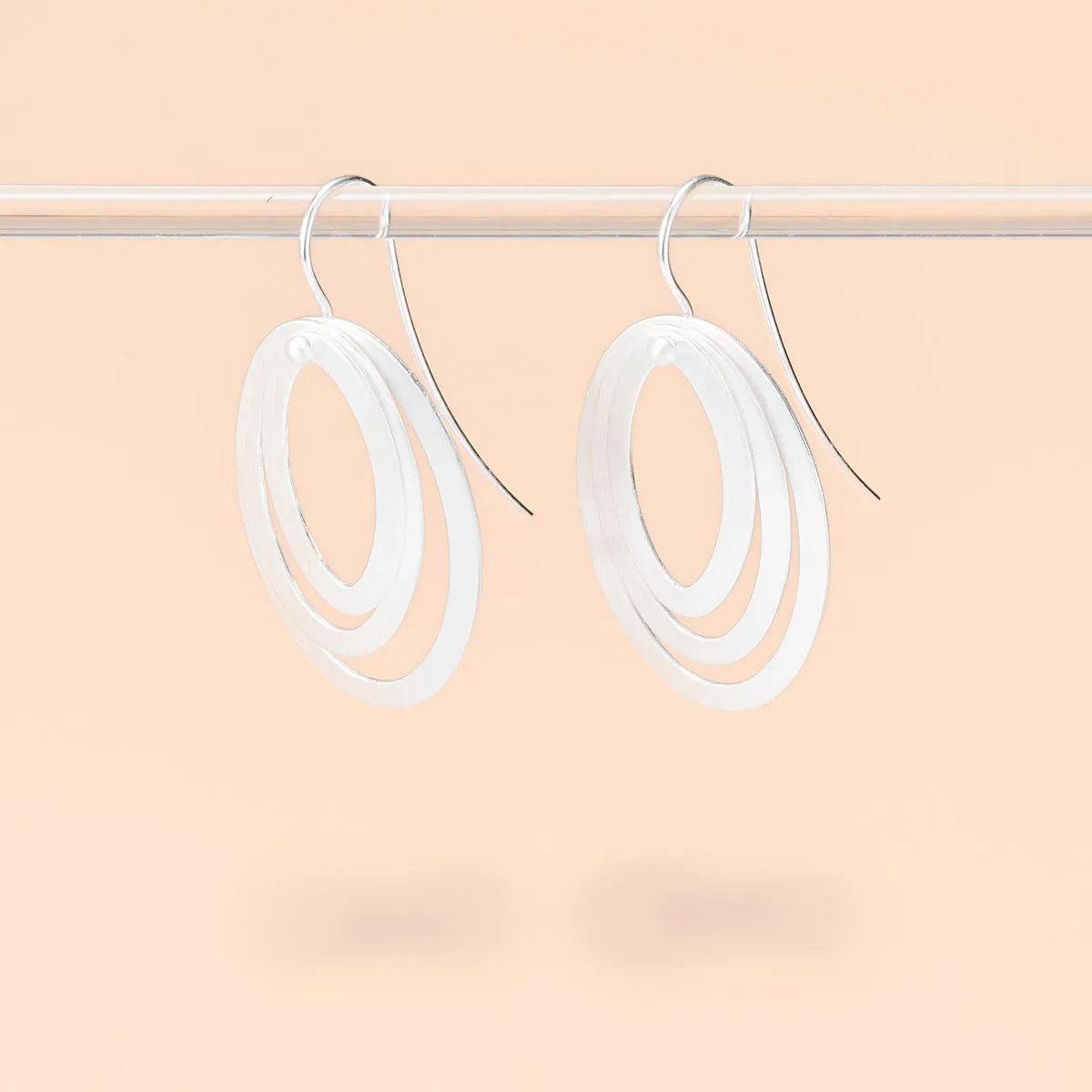3 Oval Shaped Earrings