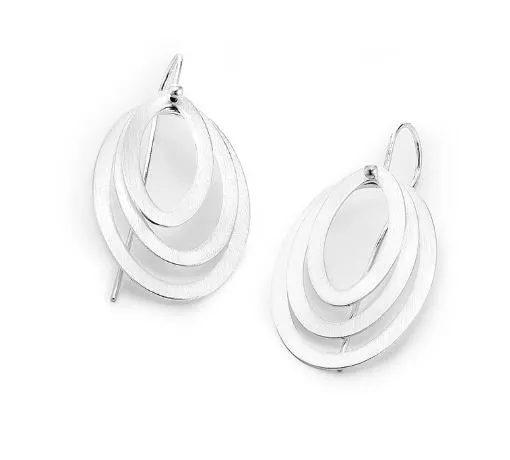 3 Oval Shaped Earrings