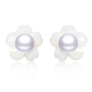 5mm Sterling Silver Pearl Studs Earrings