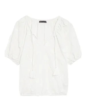 Applique Short Sleeve Top