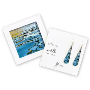 Blue Ripples Earrings