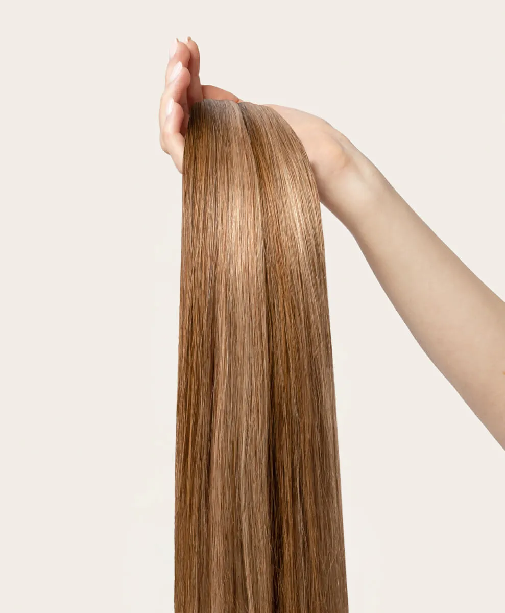 Bronde Highlighted, 16" Classic Clip-In Hair Extensions, P10/18/6 | 100g