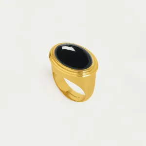 Dean Davidson Forme Gemstone Statement Ring in Blk Onyx/Gold