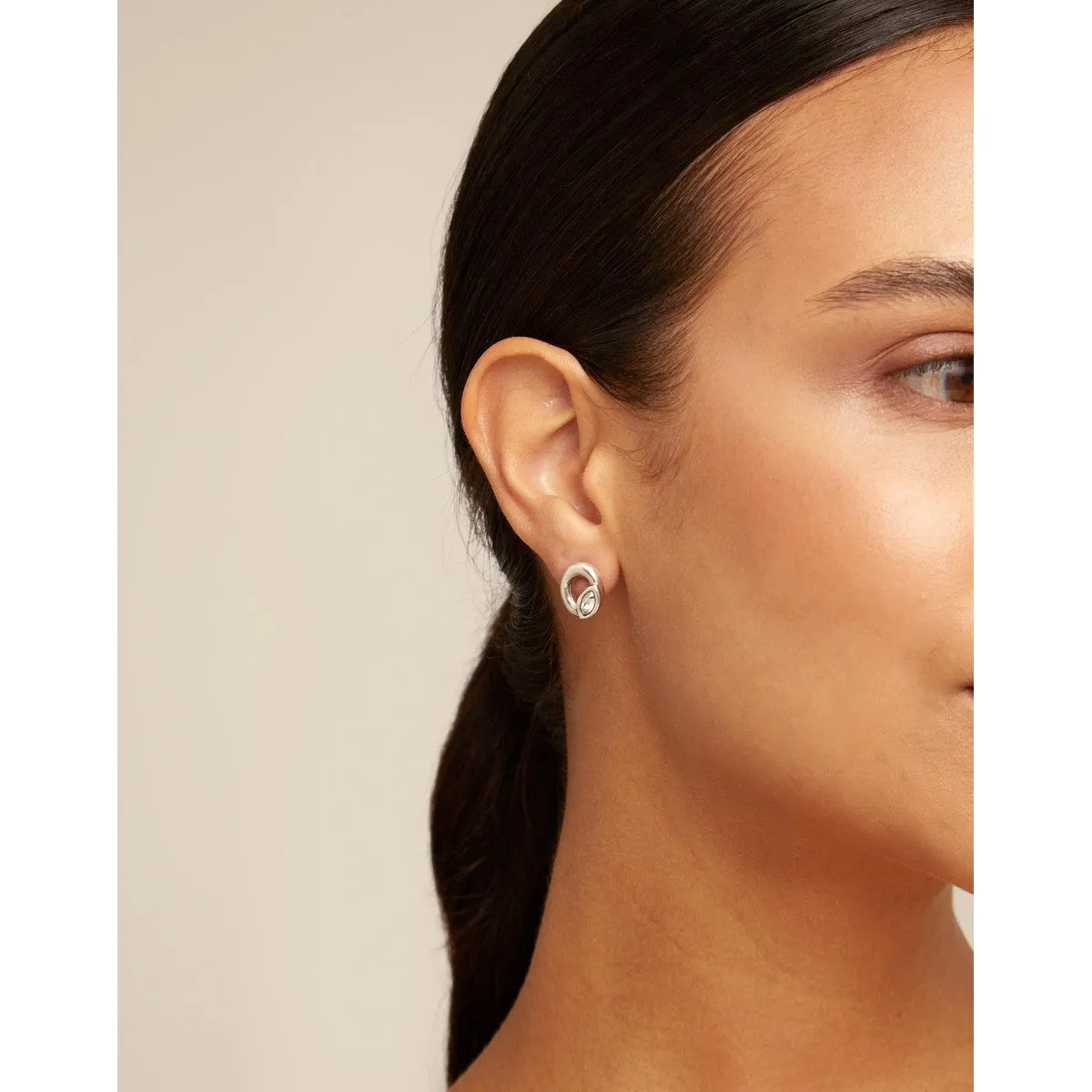 Details Silver Earrings