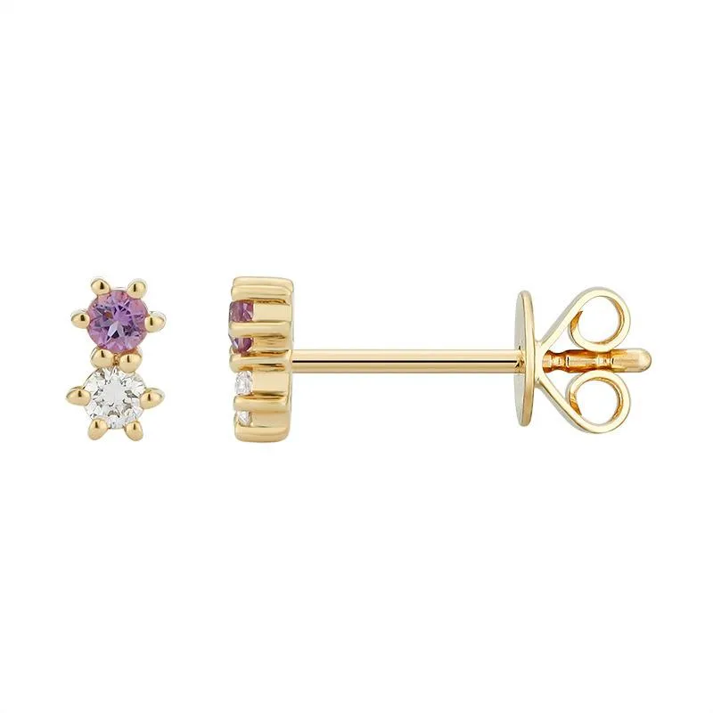 Diamond and Gemstone Stud Piercing