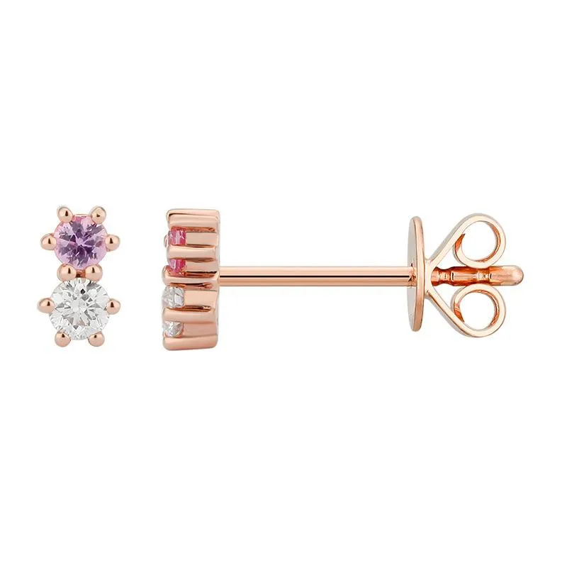 Diamond and Gemstone Stud Piercing