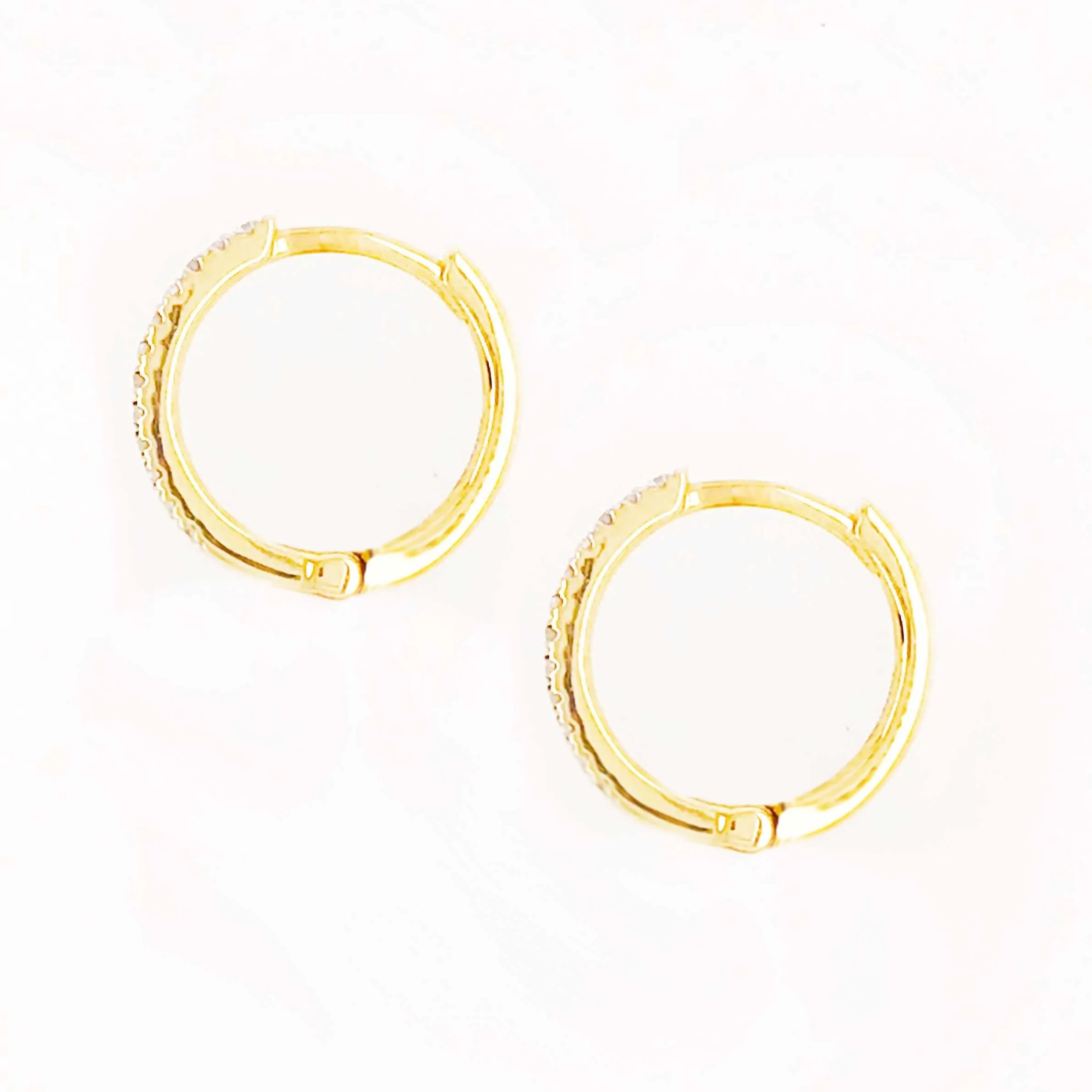 Diamond Huggie Earrings