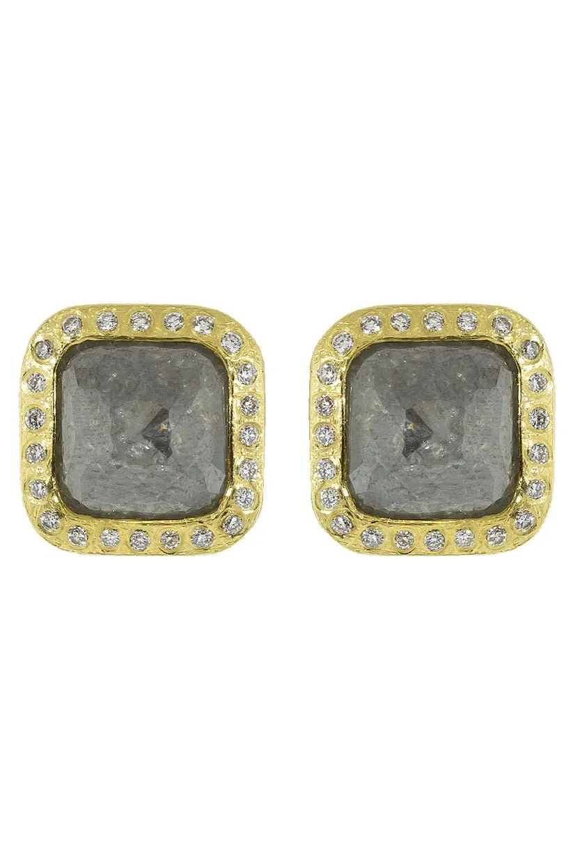 Fancy Diamond Stud Earrings