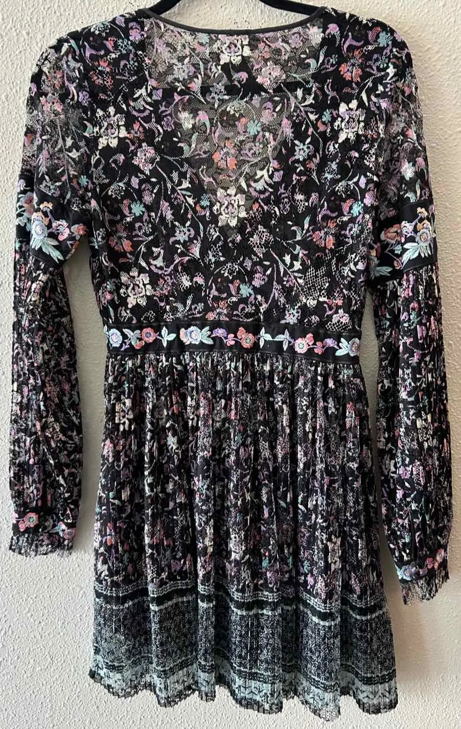 Free People Black Multi Size 4 Dress