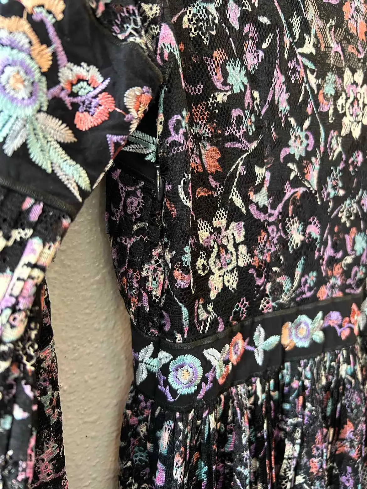 Free People Black Multi Size 4 Dress