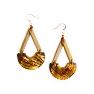 Josefina Earrings - Olive Green