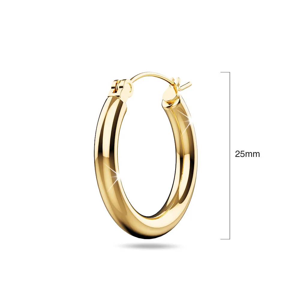 Luscious Hoop Gold Layered Earrings