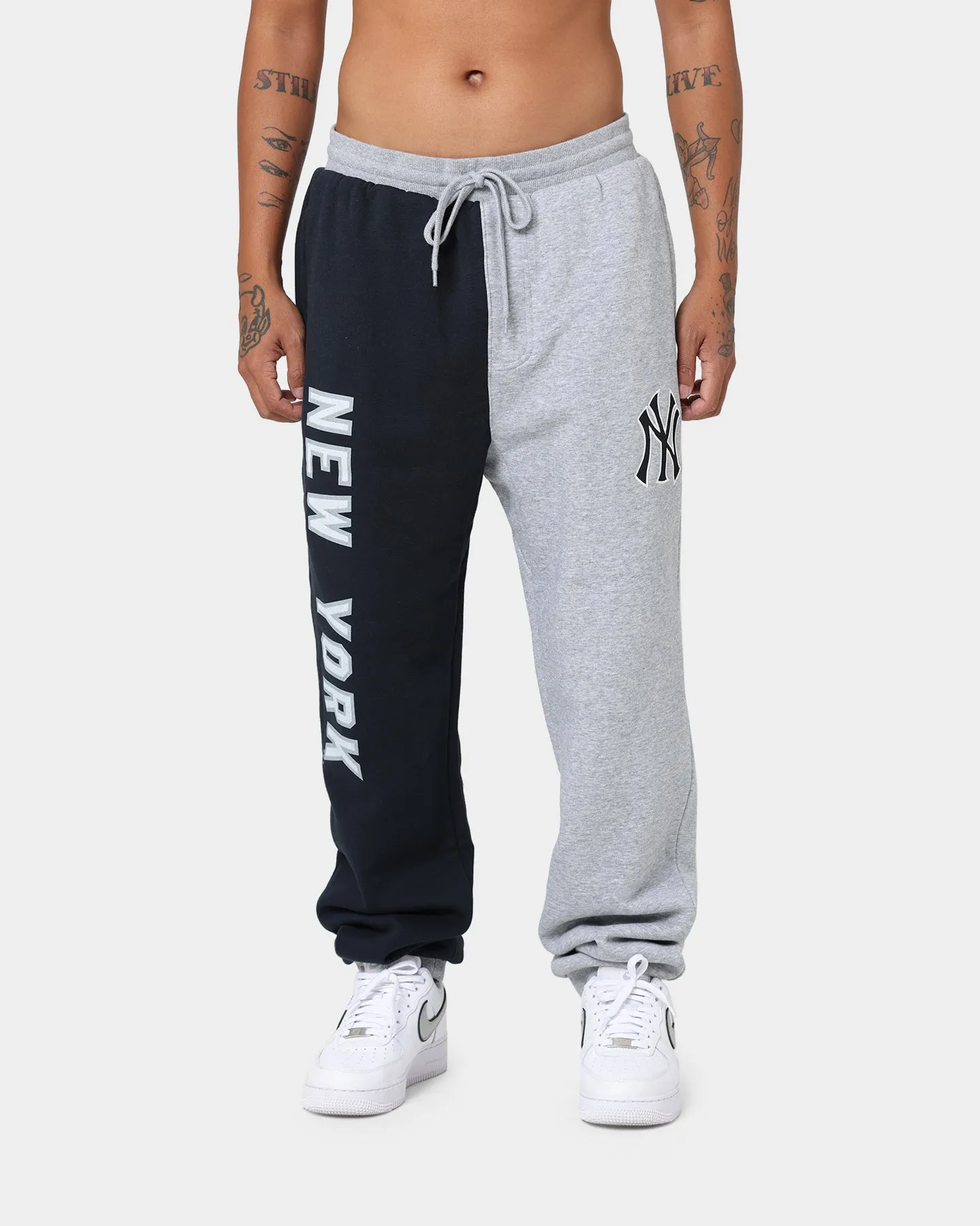 Majestic Athletic New York Yankees All Team Champs Track Pants True Navy/Grey