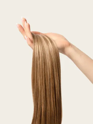Medium Blonde Highlighted, 16" Classic Clip-In Hair Extensions, P6/16/613 | 100g