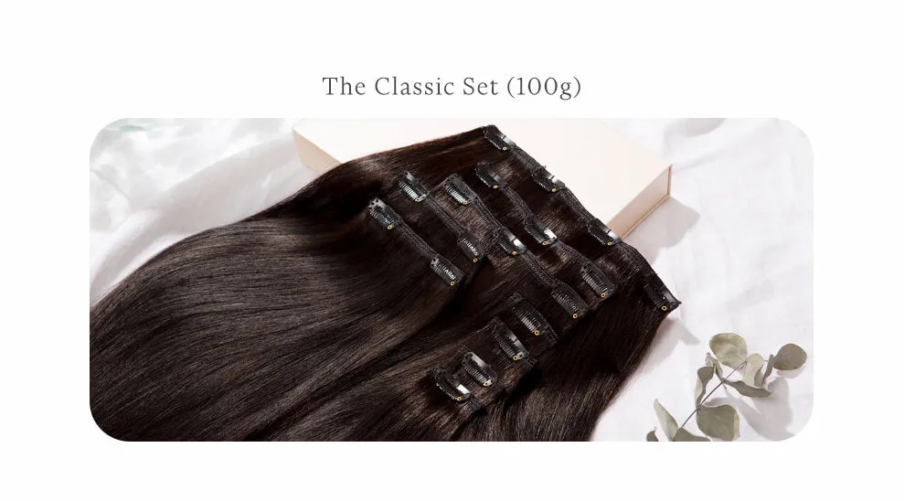 Medium Blonde Highlighted, 16" Classic Clip-In Hair Extensions, P6/16/613 | 100g