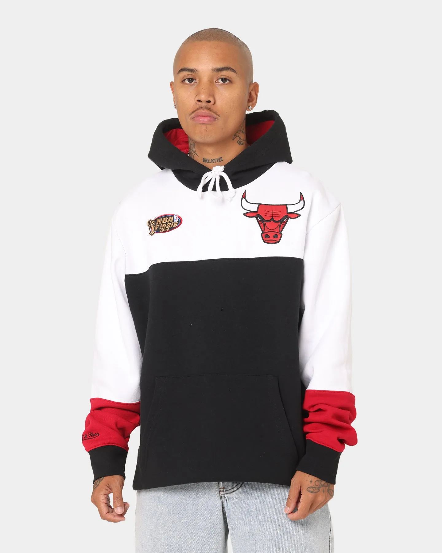 Mitchell & Ness Chicago Bulls Fusion Fleece 2.0 Hoodie Black