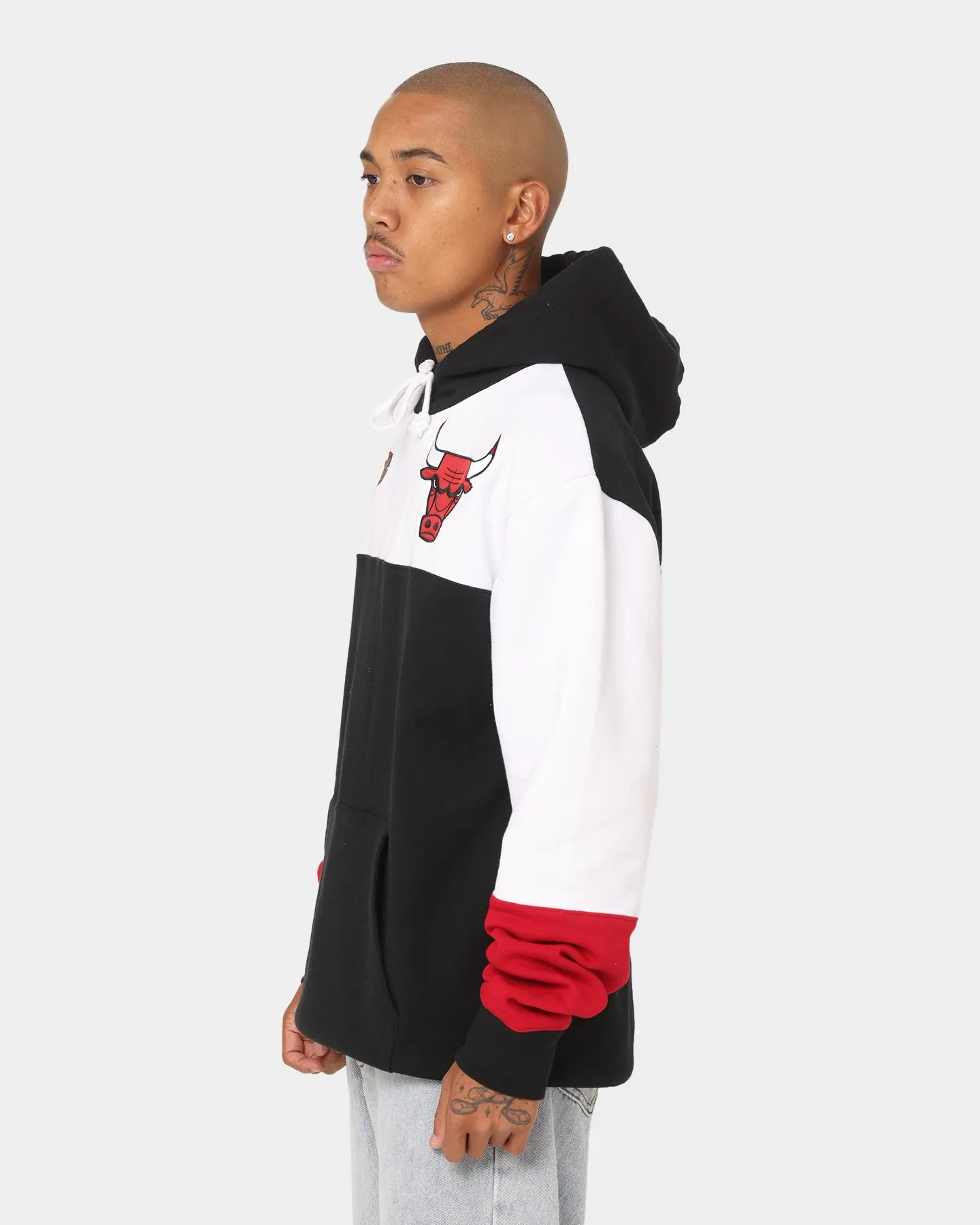 Mitchell & Ness Chicago Bulls Fusion Fleece 2.0 Hoodie Black