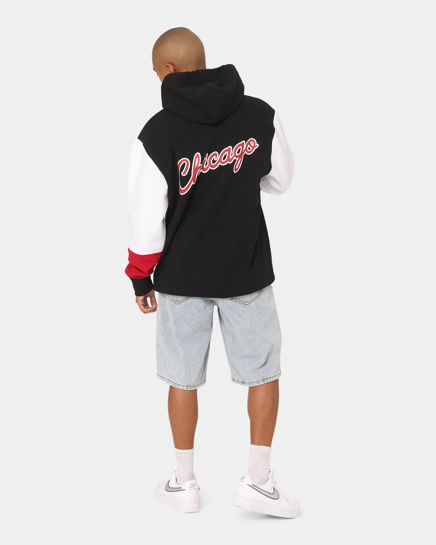 Mitchell & Ness Chicago Bulls Fusion Fleece 2.0 Hoodie Black