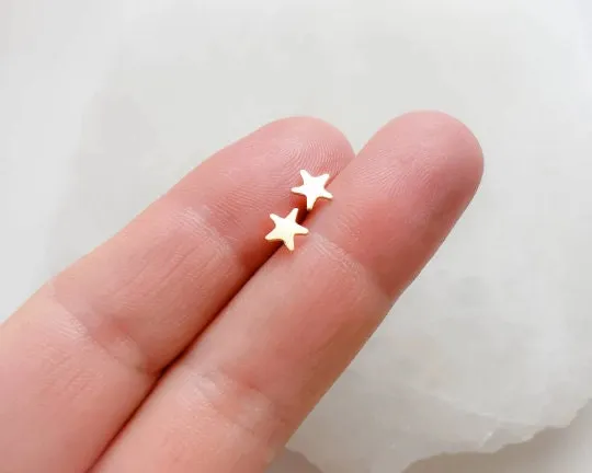 Mix & Match Crescent Moon and Star Studs