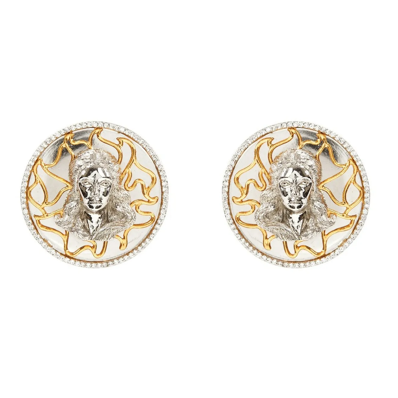 Moon glow Stud Earrings