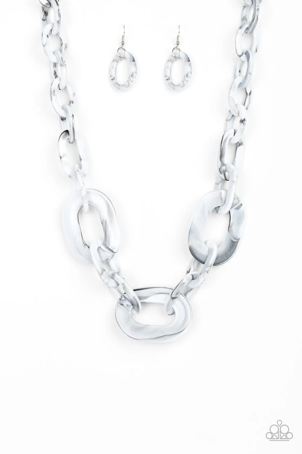 Paparazzi All In-VINCIBLE Silver Necklace