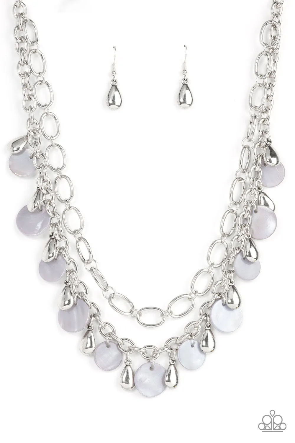 Paparazzi Beachfront Fabulous Necklace Silver