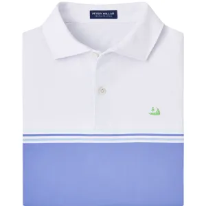 Peter Millar Holland Performance Jersey Polo-White with Island Logo