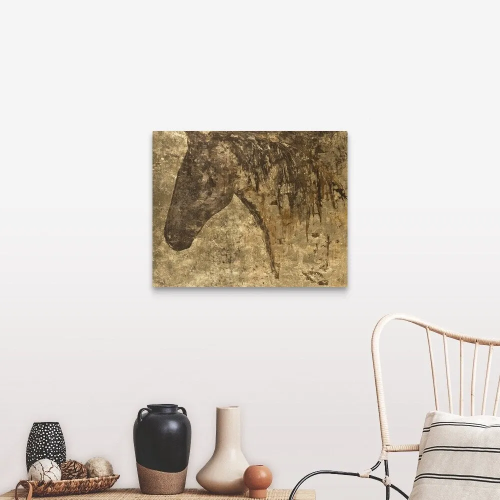"Gold Steed" Canvas Wall Art