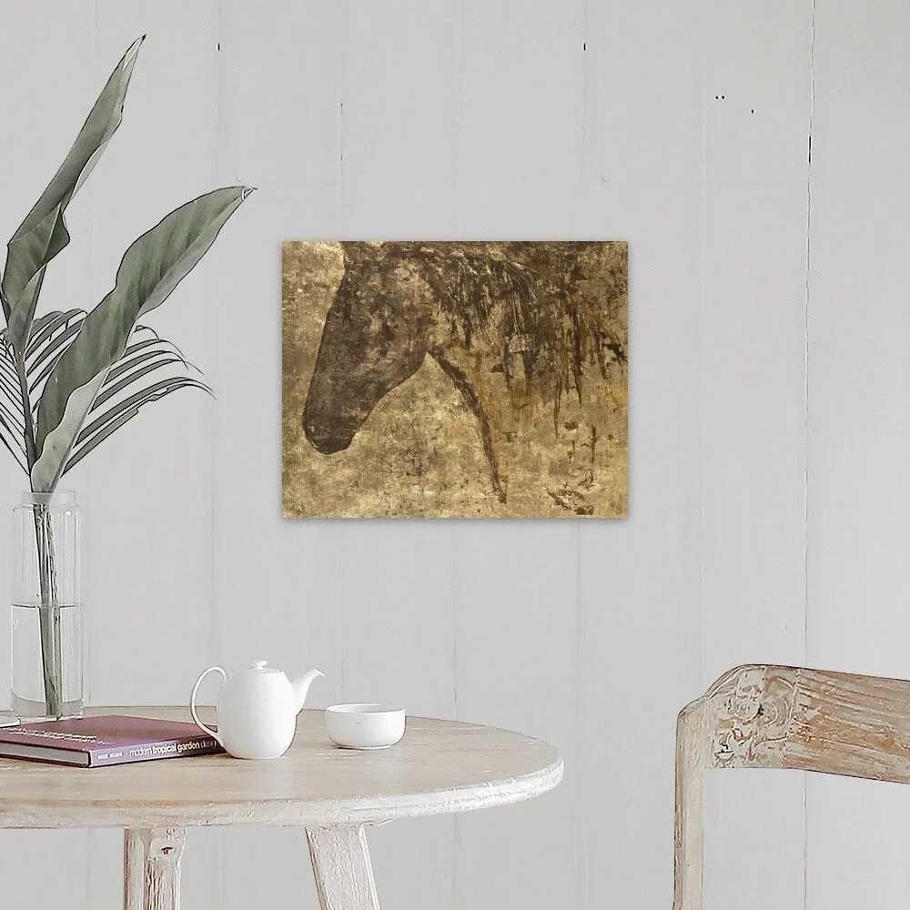 "Gold Steed" Canvas Wall Art