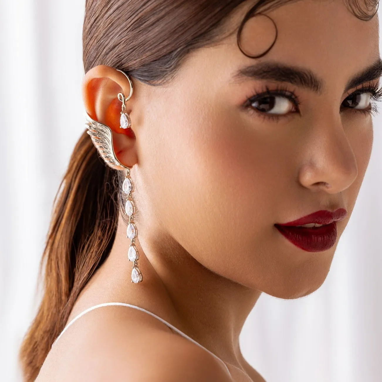 Soul on Fire Earcuff Pair - Silver Plated