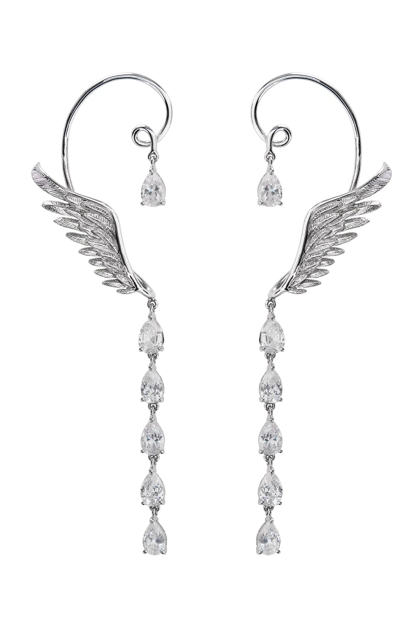 Soul on Fire Earcuff Pair - Silver Plated