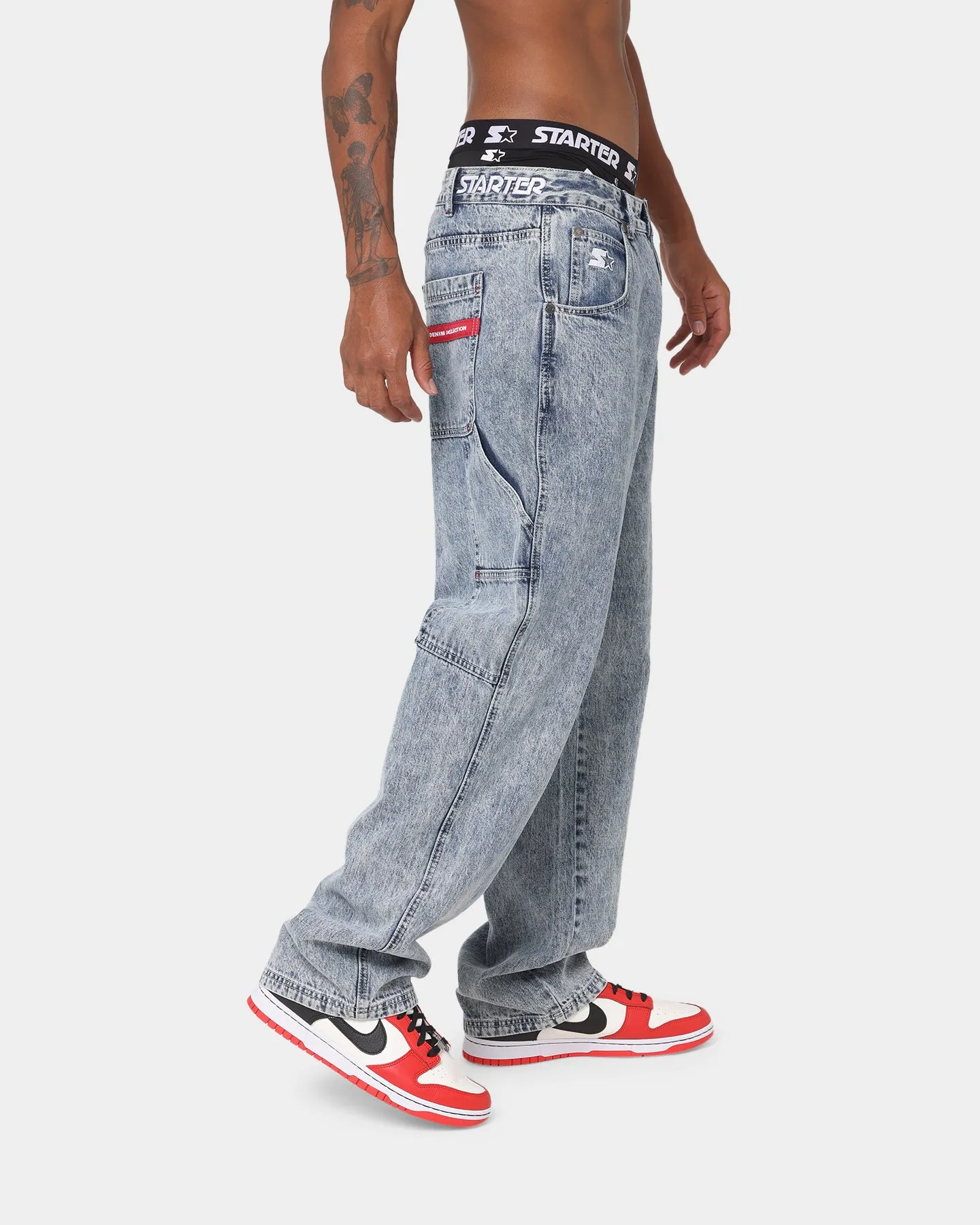 Starter Sideline Super Relaxed Jeans Superwash Blue