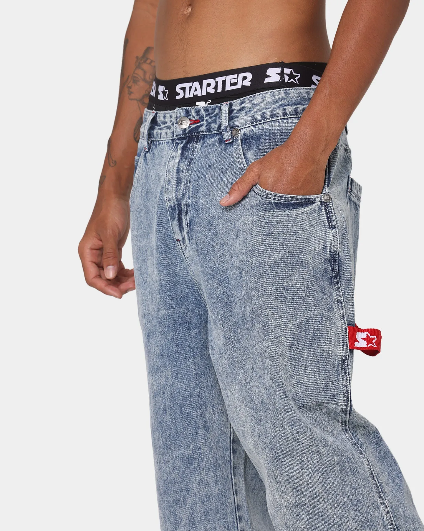 Starter Sideline Super Relaxed Jeans Superwash Blue