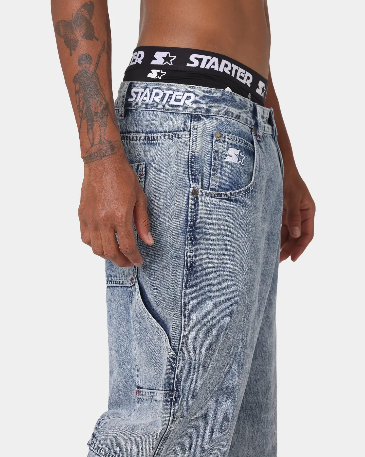 Starter Sideline Super Relaxed Jeans Superwash Blue