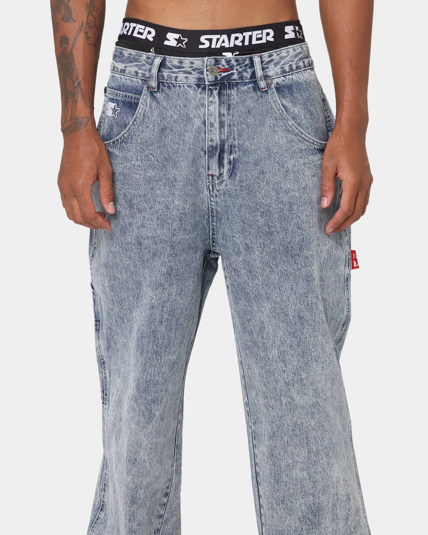 Starter Sideline Super Relaxed Jeans Superwash Blue
