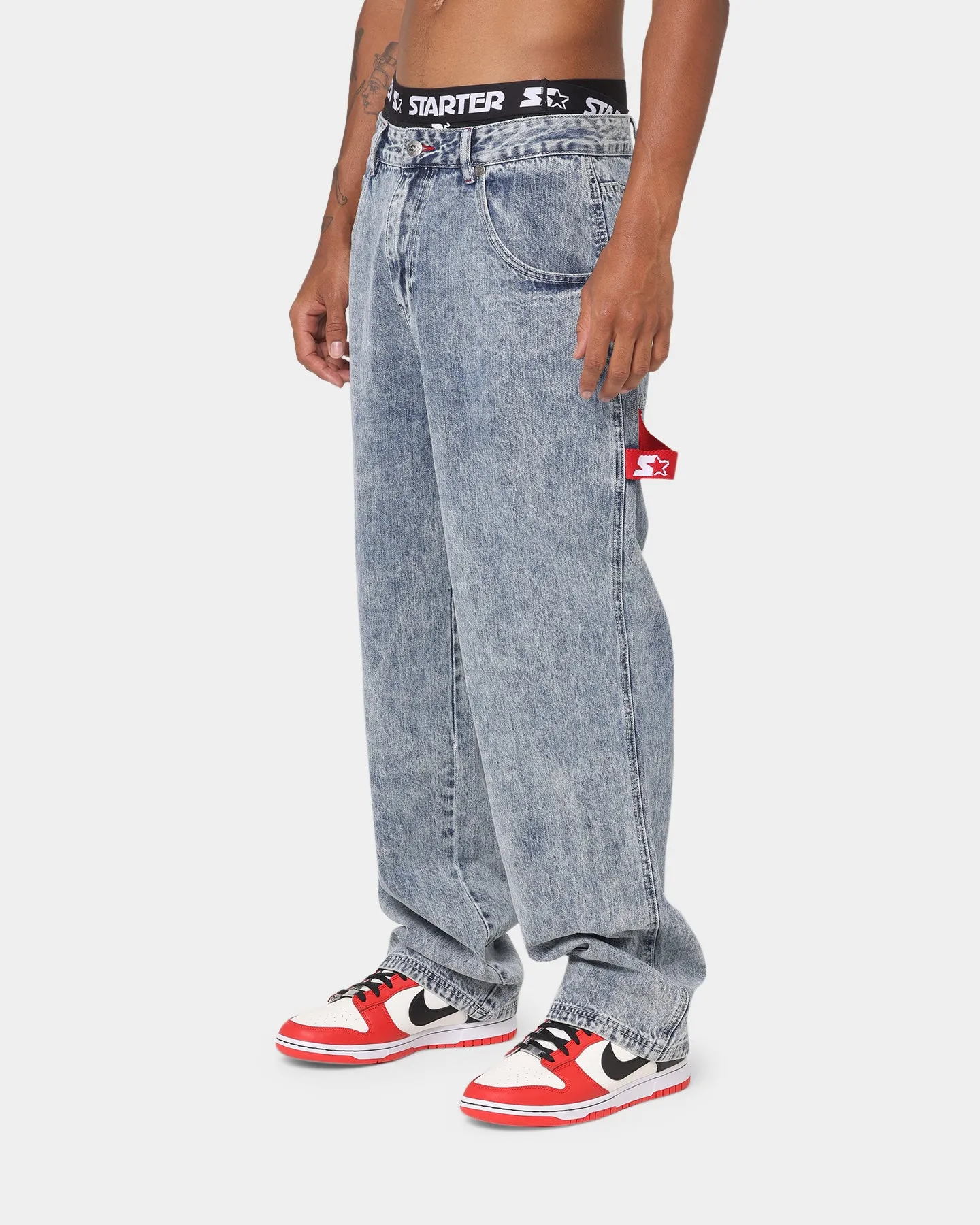 Starter Sideline Super Relaxed Jeans Superwash Blue