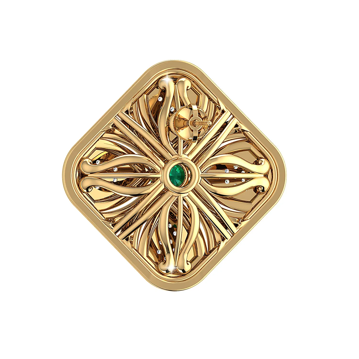 THE GREEN DUST EARRINGS