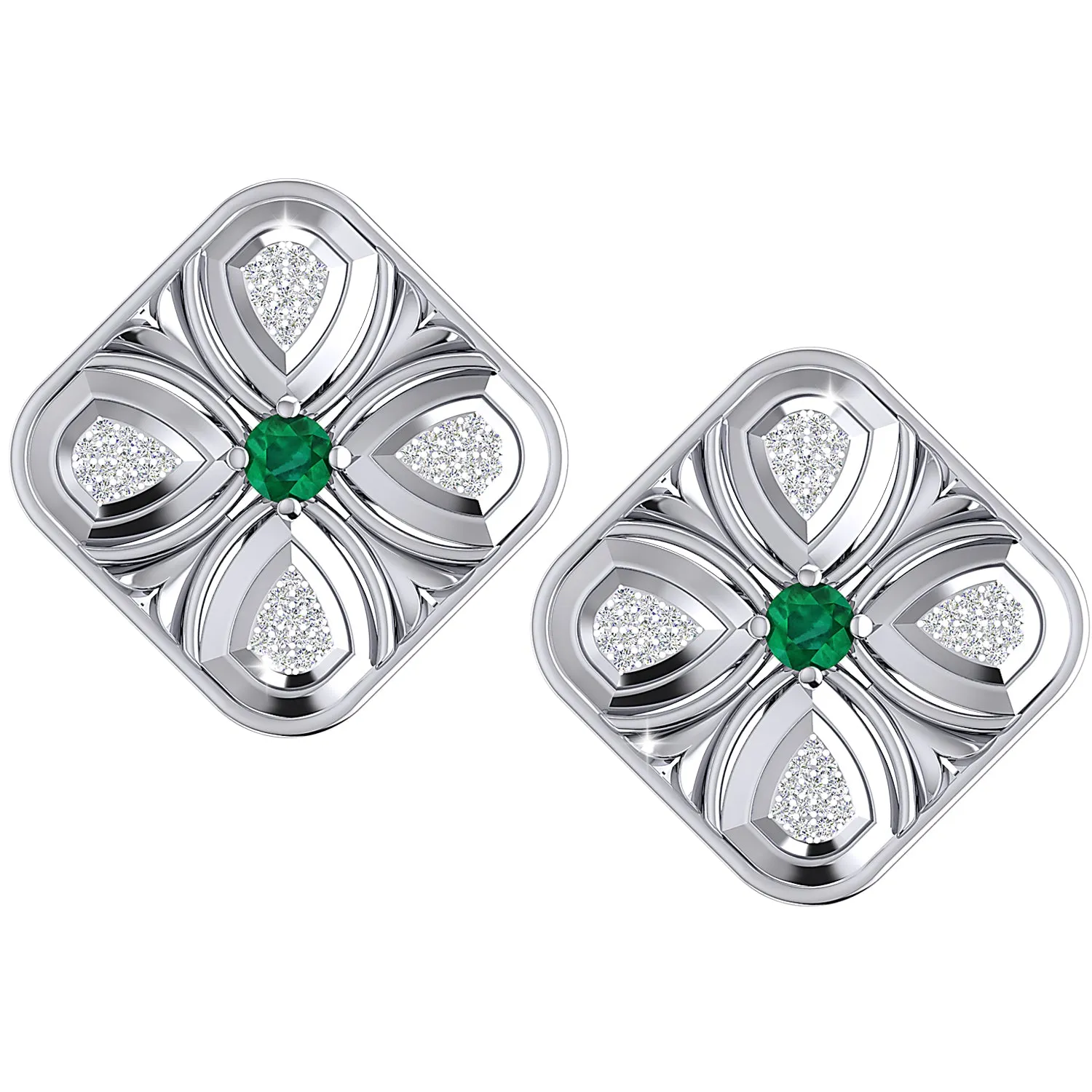 THE GREEN DUST EARRINGS