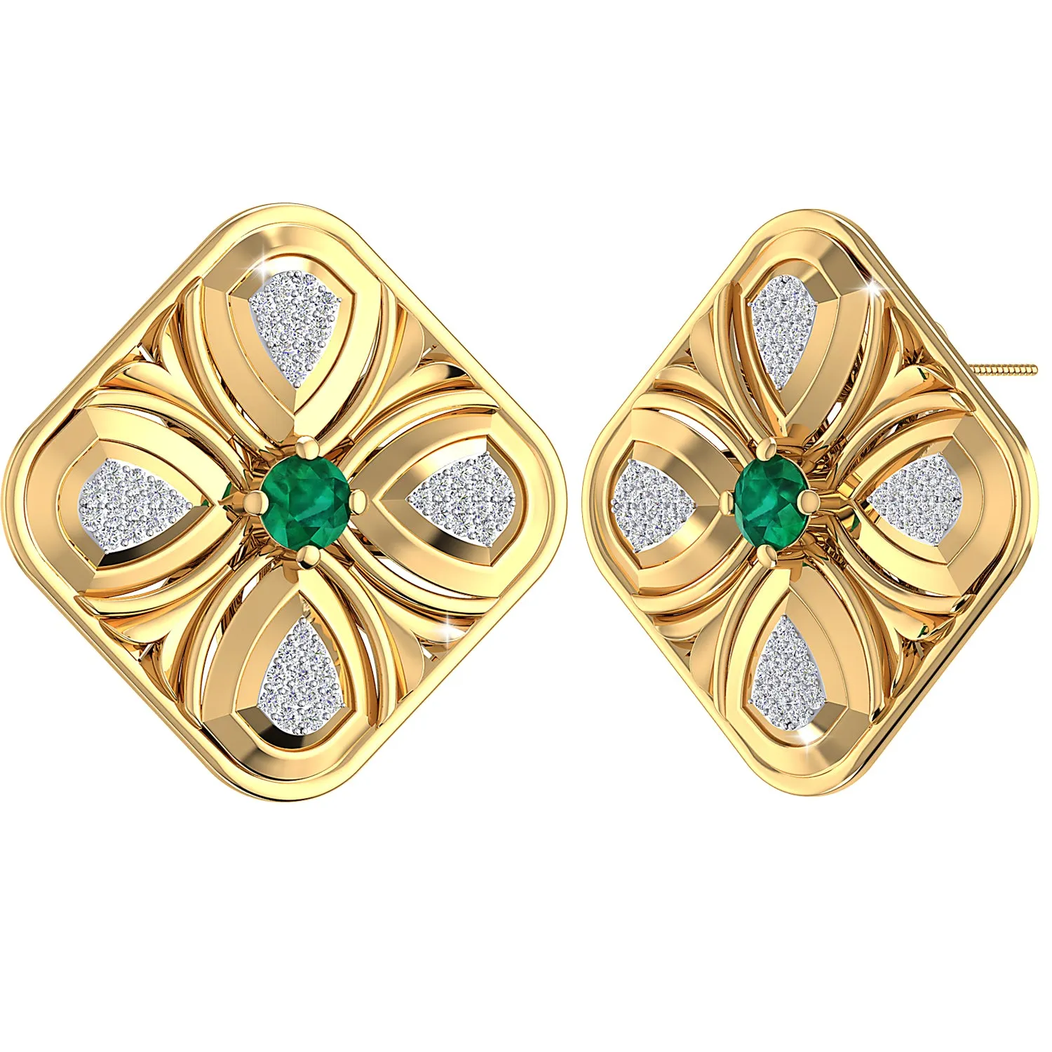 THE GREEN DUST EARRINGS