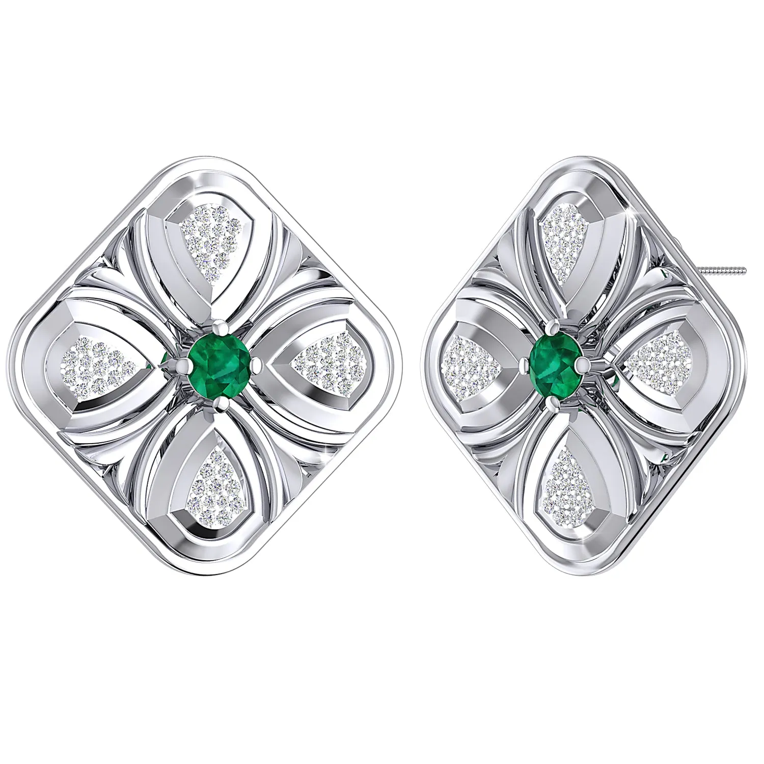 THE GREEN DUST EARRINGS