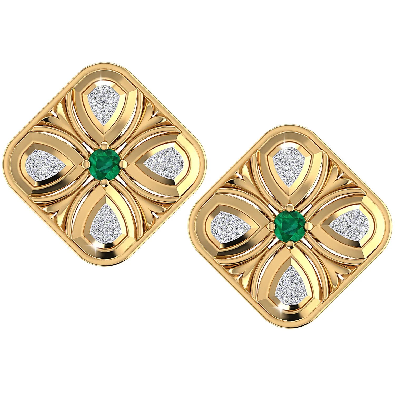 THE GREEN DUST EARRINGS