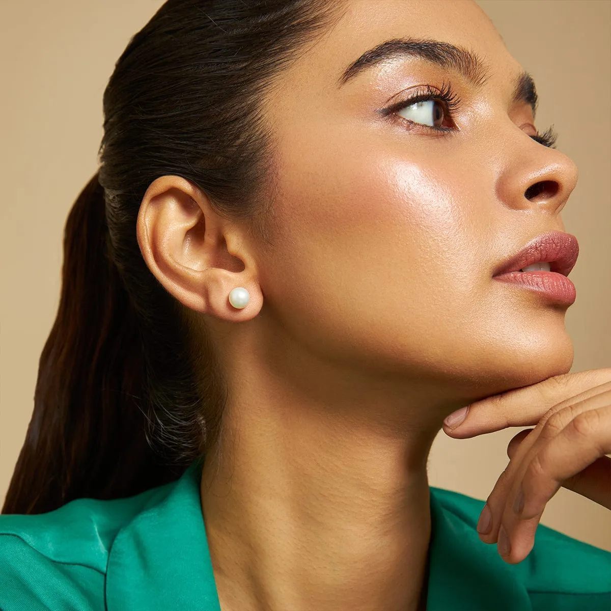 Trendy Pearl Earring 174389