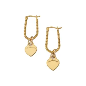 TWIST HOOPS WITH VT HEART