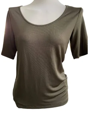 Warm Autumn Olive Green Top