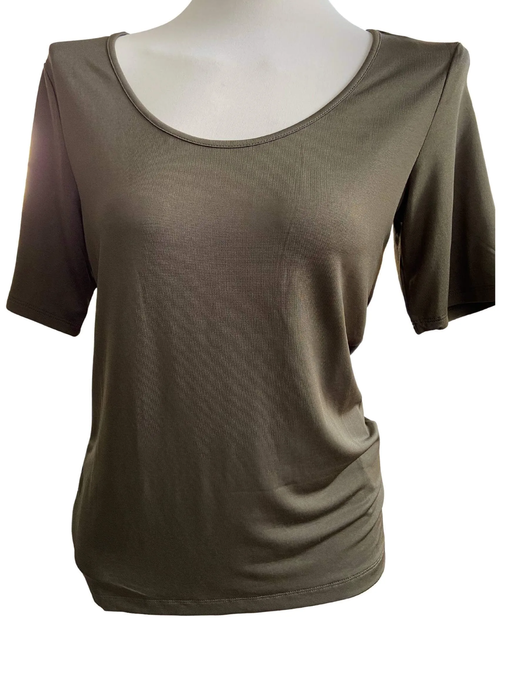 Warm Autumn Olive Green Top